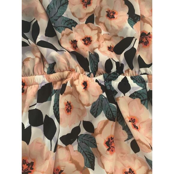 Show me your mumu womens medium floral halter maxi dress side split bride guest - Picture 7 of 9